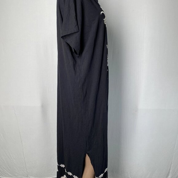 Johnny Was Floral Embroidered Knit T-Shirt Midi Dress – Size L - Picture 6 of 10